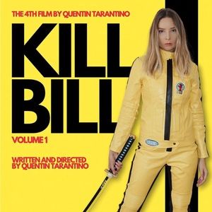 Classic Yellow Kill Bill Cosplay Costume with Samurai Sword (NWT)